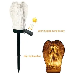 Tuinlamp op zonne-energie - waterdicht - LED - engelvormSolar verlichting