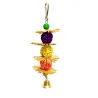 Bird hanging chew toy - with straw flowers