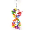 Vogel hängendes Spielzeug - bunte Käfigdekoration - mit Blumen / Perlen - 2 Stück