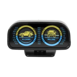Multifunction car indicator - compass / slope measure / body angle