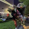 Balony ozdobne - bukiet z LED i różami - 1 sztukaBalonów