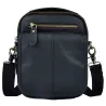 Leather shoulder / crossbody bag - with zippers / pockets