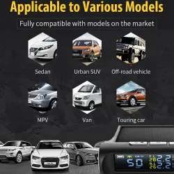 Universal car GPS - speedometer - tire pressure sensor - 2 in 1 Head Up display - TW500 TPMS/ HUD