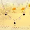 Gold necklace - with round charm decorations