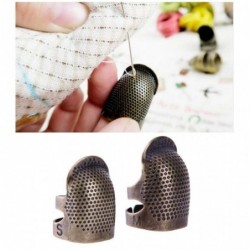 Sewing thimble - finger protector - retro metal brassTextile