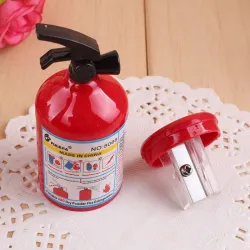 Fire extinguisher shaped pencil sharpener - 2 pieces