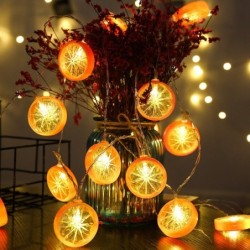 Magical - fruit lemon Slice String Lights - battery powered - indoor - outdoor