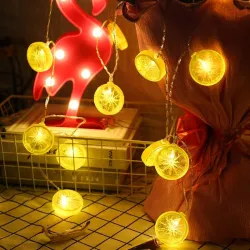 Magical - fruit lemon Slice String Lights - battery powered - indoor - outdoor