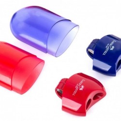 Pencil sharpener - with single / double hole - transparent