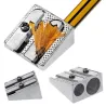 Metal pencil sharpener - with double holes