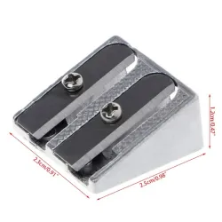 Metal pencil sharpener - with double holes