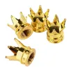 Car valve caps - gold crown - 4 pieces