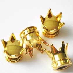 Car valve caps - gold crown - 4 pieces