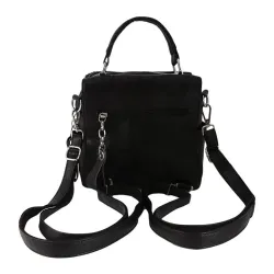 MochilasLeather backpack - shoulder bag - with multi straps