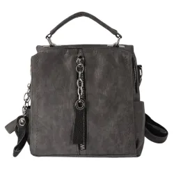 Leather backpack - shoulder bag