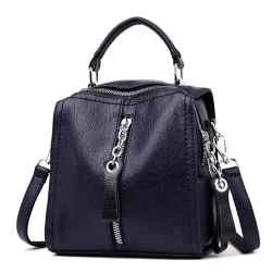 Leather backpack - shoulder bag