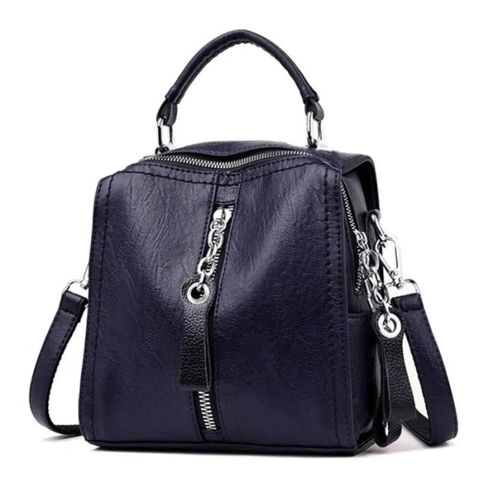 Leather backpack - shoulder bag