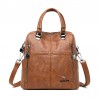 Multifunctional shoulder bag - leather backpack