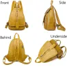 Snakeskin backpack - with hand strap / front zipper