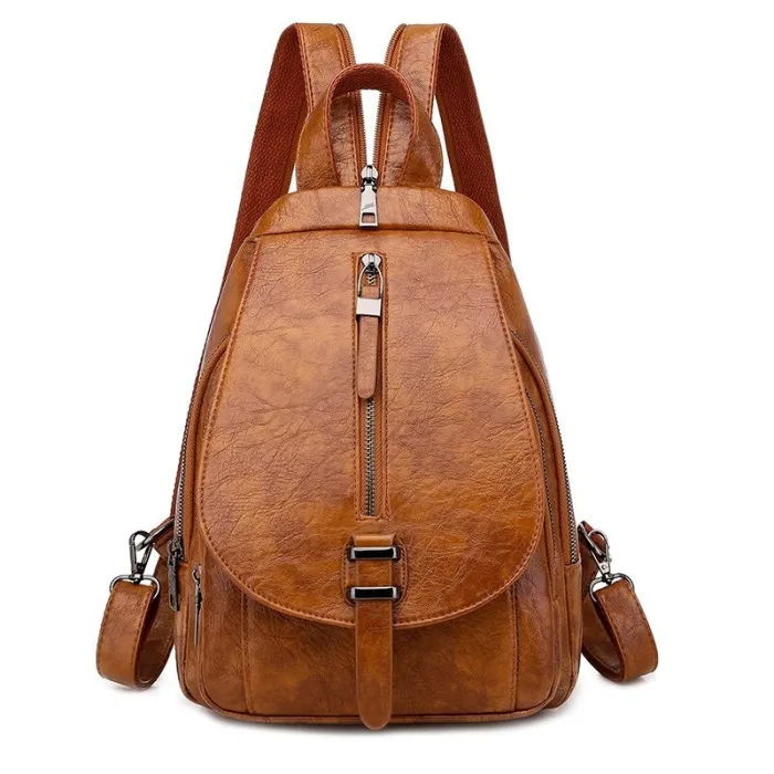 MochilasSnakeskin backpack - with hand strap / front zipper