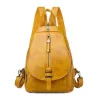 Snakeskin backpack - with hand strap / front zipper