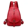 Snakeskin backpack - with hand strap / front zipper