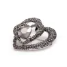 Broches3 heart black heart brooch - with heart charm