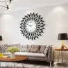 Moderne wandklok - zonvorm - met kristallen decoratie - 38 * 38cmKlokken