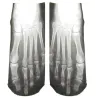 Cotton short socks - skeleton foot x-ray bones - designer breathable soft ankle socks - halloween Gifts