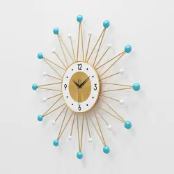 Nordic style - sun shape wall clock - 56cm