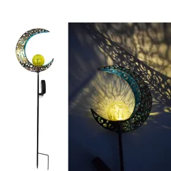 Solar flame garden light