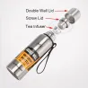 Vacuüm thermoskan - met riem / zak - dubbelwandig - RVS - 500ml - 750ml - 1000ml - 1500mlThermosflessen
