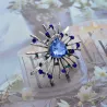 Very stylish - rhinestone crystel  brooch - give it to a love one as a gift