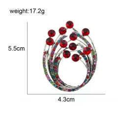 BrochesVintage rhinestone flower brooche - a design for everywear
