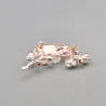 Flower / pearl / shell / bird - crystal brooch