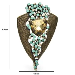 BrochesLittle gem crystal geometric brooche - for everyday use