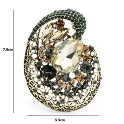 Shining crystal beauty womens brooche - your everyday desire