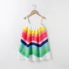 Tęczowa sukienka bez rękawów - na cienkich ramiączkachClothing