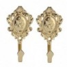 Curtain hooks - rose pattern - 2 pieces
