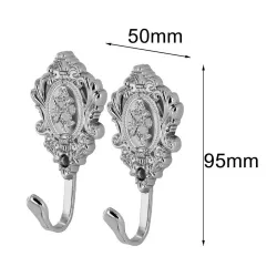 TextilRose pattern - curtain hooks - 2pcs