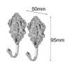 Curtain hooks - rose pattern - 2 pieces