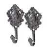 Rose pattern - curtain hooks - 2pcs