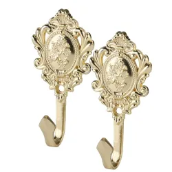 Rose pattern - curtain hooks - 2pcs