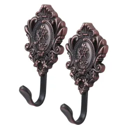 Rose pattern - curtain hooks - 2pcs