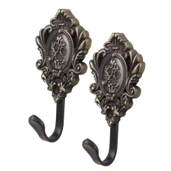 Rose pattern - curtain hooks - 2pcs