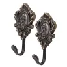 Rose pattern - curtain hooks - 2pcs