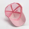 Kids baseball cap - snapback with bow / pearls / mesh