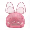 Kids baseball cap - snapback with bow / pearls / mesh
