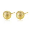 Gold Metallkugel - Ohrstecker