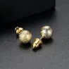 Gold Metallkugel - Ohrstecker